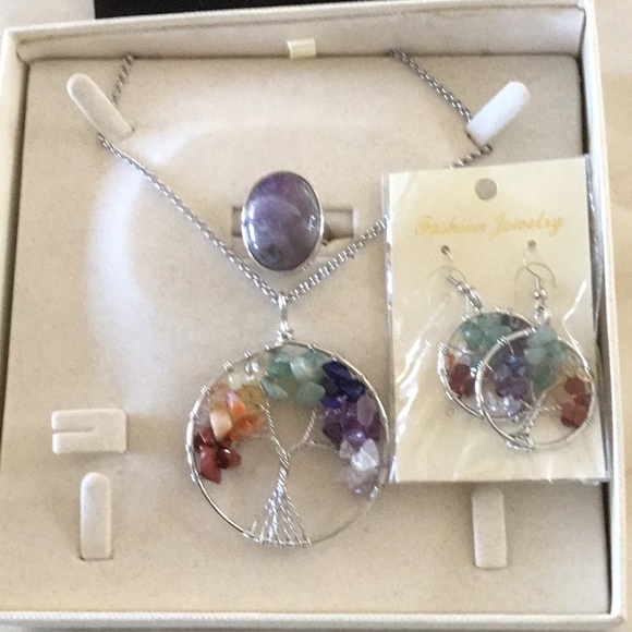 Natural different stones jewelry sets. - Picture 4 of 7